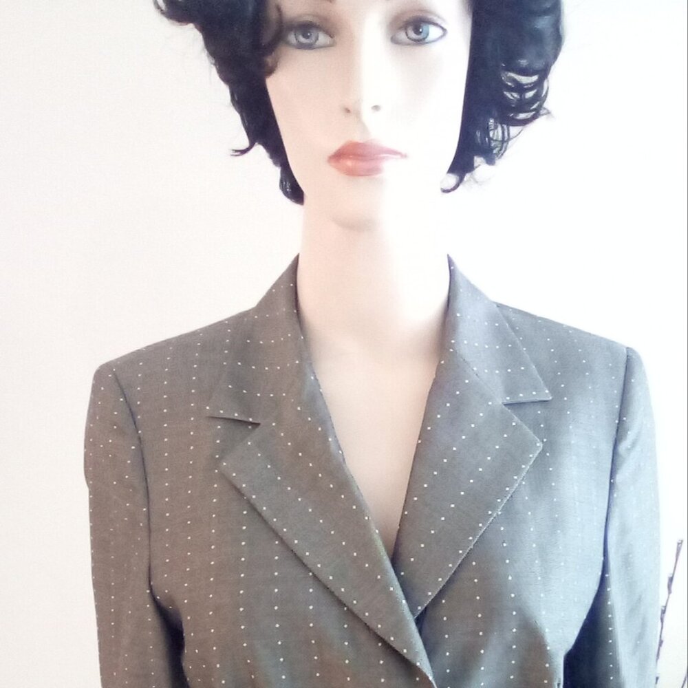Women's Escada Jacket Blazer Wool / Silk Blend Size 4 Bust 34" ( Doubled)